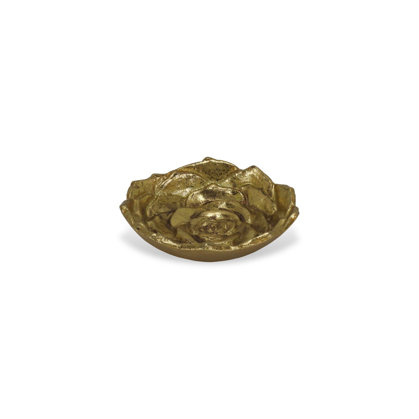 5" Gold Novelty Metal Handmade Tray - Homeroots - Flyclothing LLC