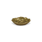 5" Gold Novelty Metal Handmade Tray - Homeroots