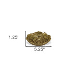 5" Gold Novelty Metal Handmade Tray - Homeroots - Flyclothing LLC