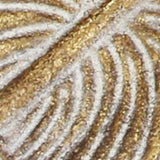 18" Gold Feather Metal Handmade Tray - Homeroots - Flyclothing LLC
