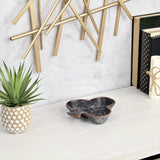 6" Black and Gold Club Cast Iron Vanity Tray - Homeroots - Flyclothing LLC