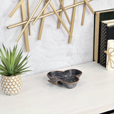 6" Black and Gold Club Cast Iron Vanity Tray - Homeroots - Flyclothing LLC