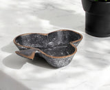 6" Black and Gold Club Cast Iron Vanity Tray - Homeroots
