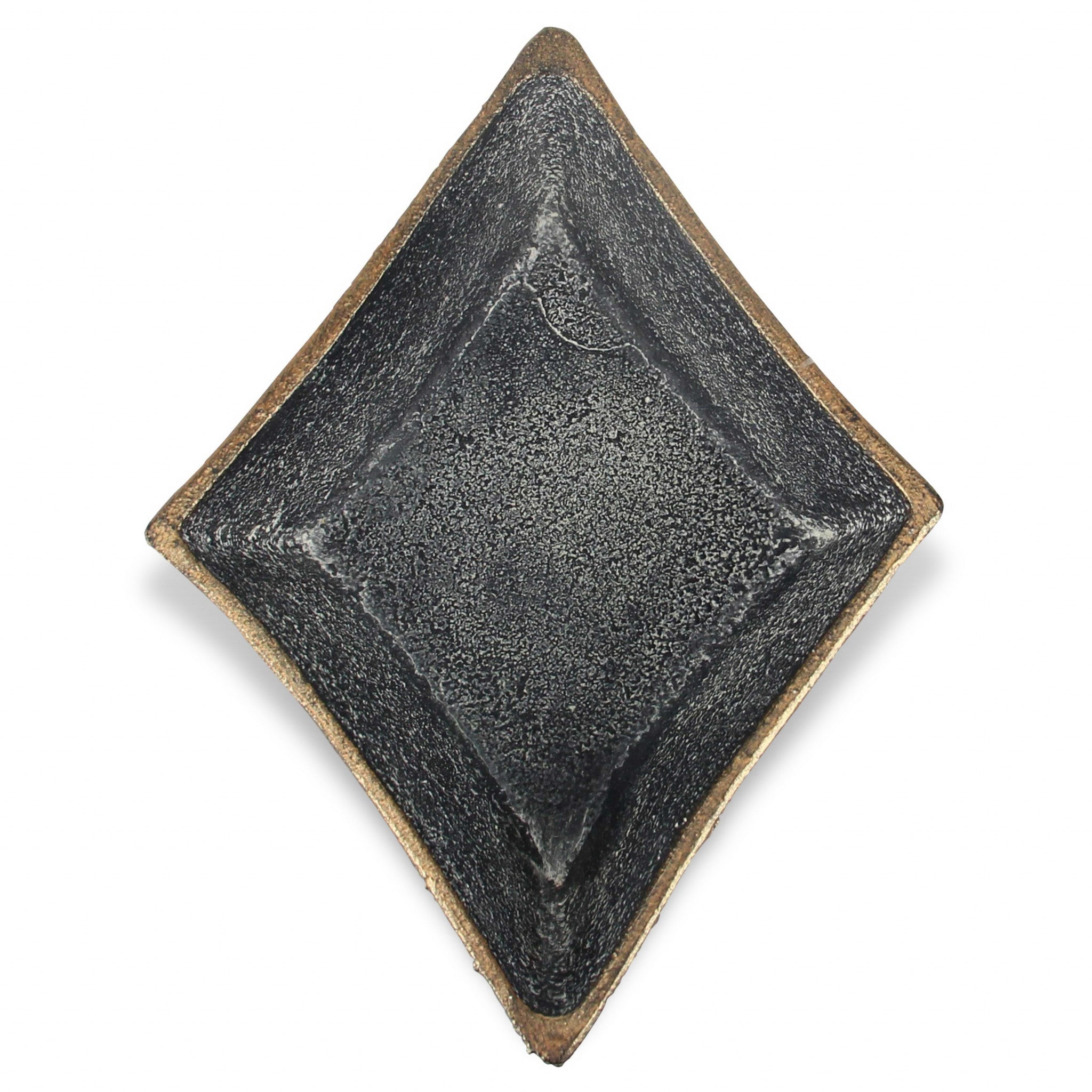 5" Black Novelty Metal Handmade Tray - Homeroots - Flyclothing LLC