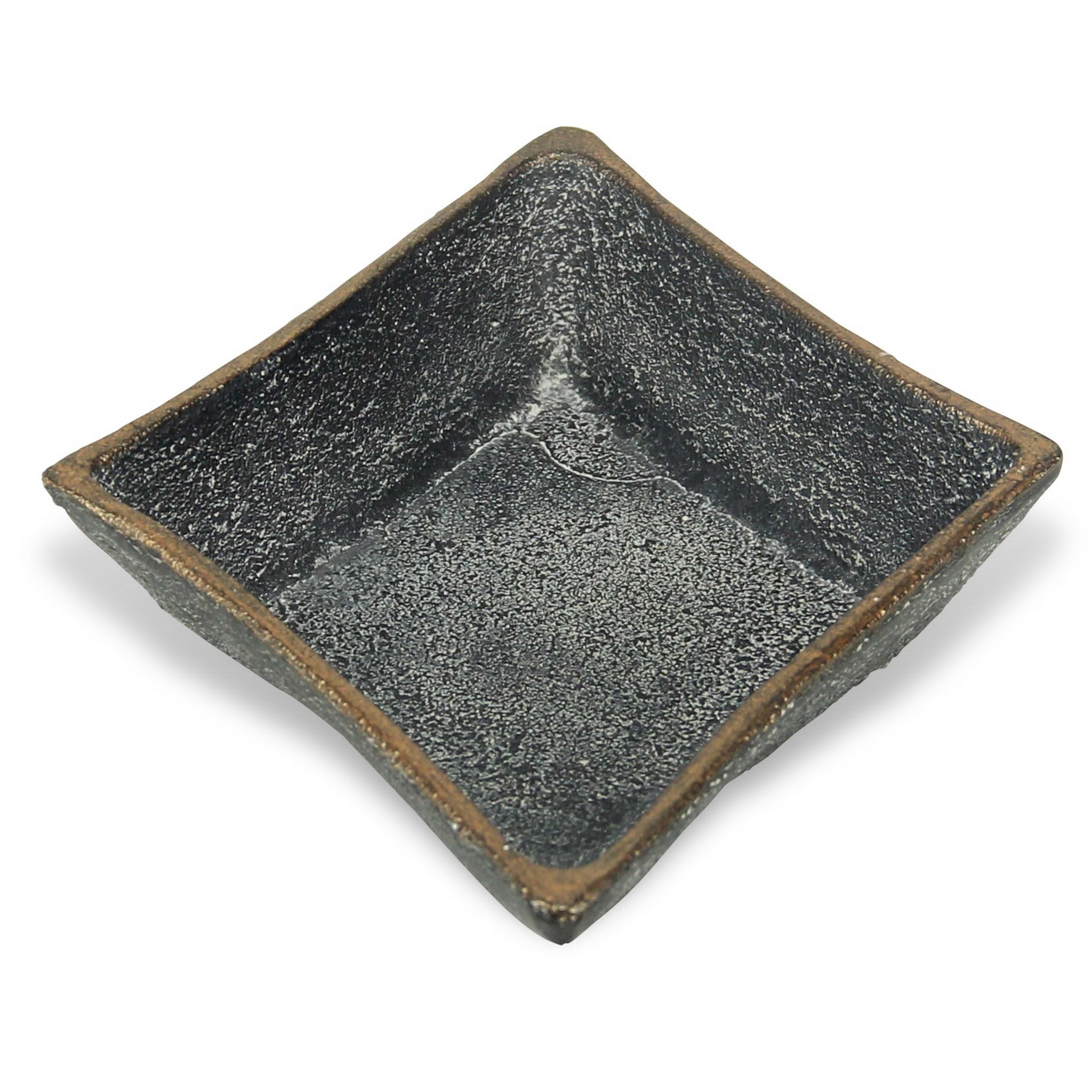 5" Black Novelty Metal Handmade Tray - Homeroots - Flyclothing LLC