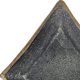 5" Black Novelty Metal Handmade Tray - Homeroots - Flyclothing LLC