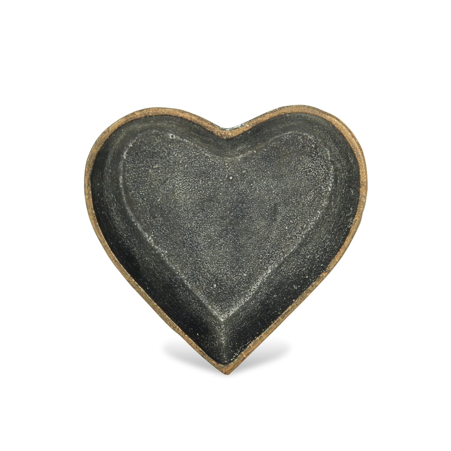 6" Black Heart Metal Heart Handmade Vanity Tray - Homeroots - Flyclothing LLC