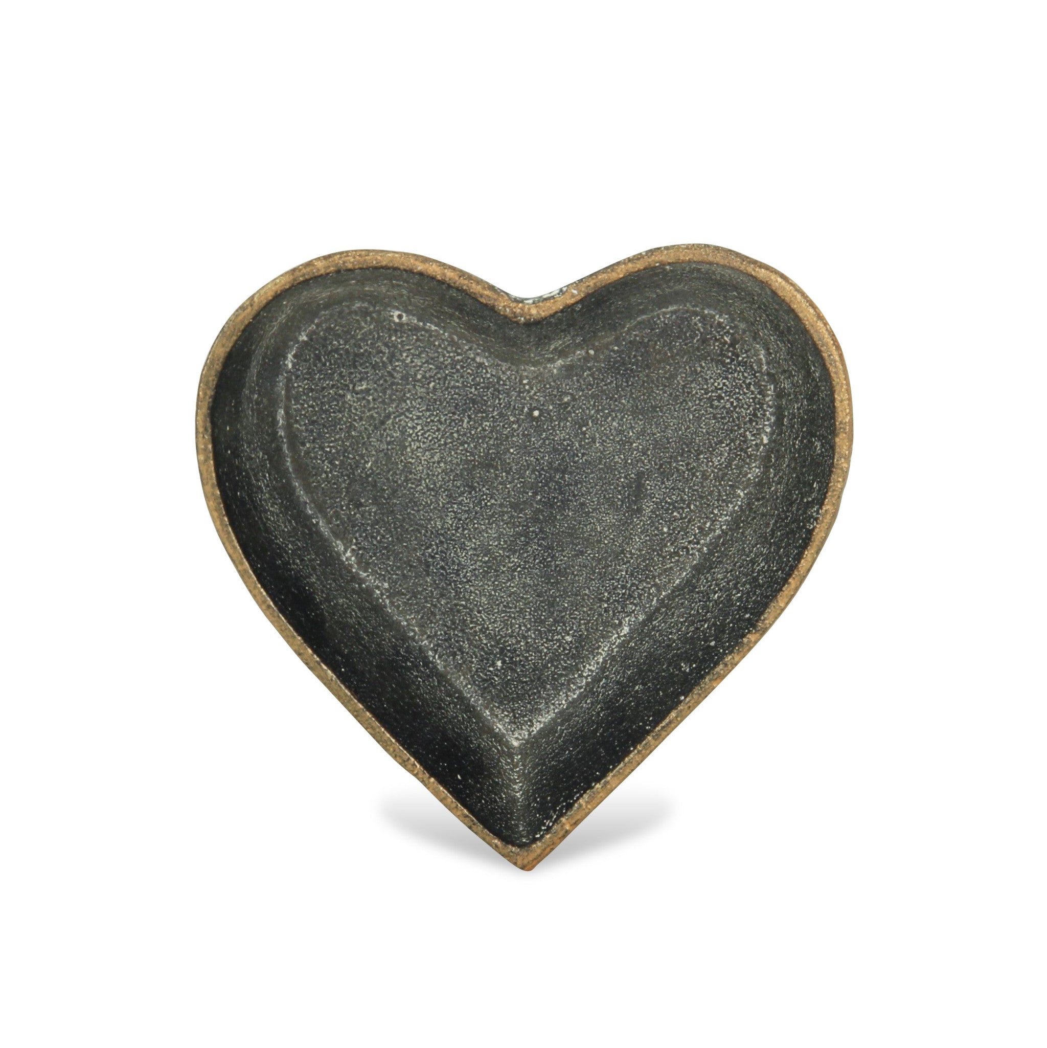 6" Black Heart Metal Heart Handmade Vanity Tray - Homeroots - Flyclothing LLC