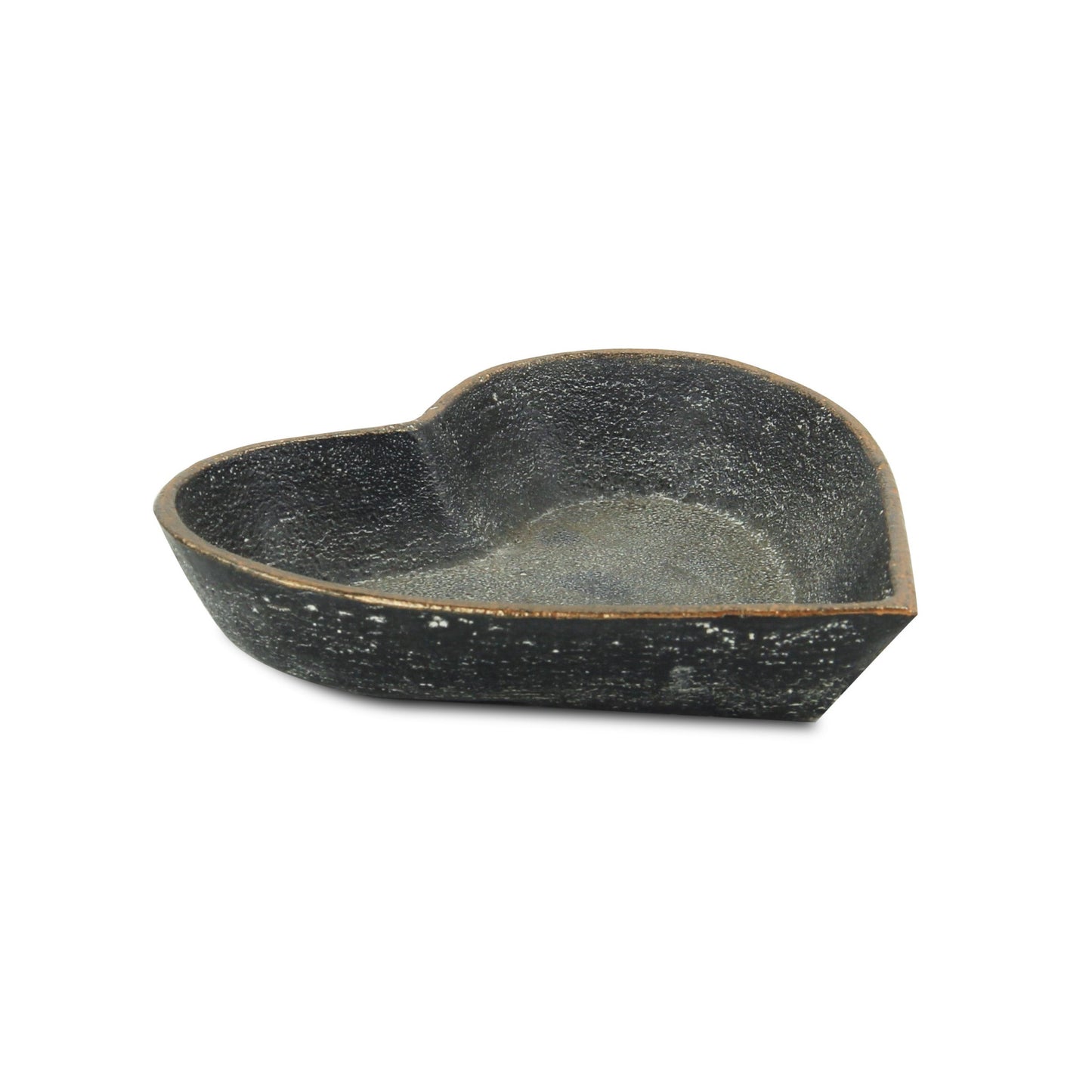 6" Black Heart Metal Heart Handmade Vanity Tray - Homeroots - Flyclothing LLC