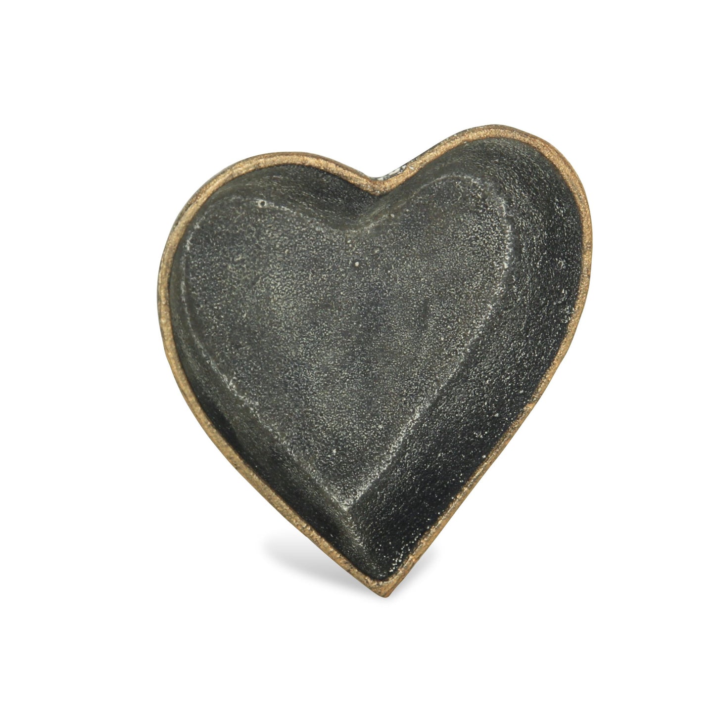 6" Black Heart Metal Heart Handmade Vanity Tray - Homeroots - Flyclothing LLC