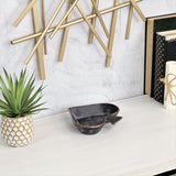 6" Black Novelty Cast Iron Handmade Vanity Tray - Homeroots - Flyclothing LLC