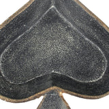 6" Black Novelty Cast Iron Handmade Vanity Tray - Homeroots - Flyclothing LLC