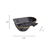 6" Black Novelty Cast Iron Handmade Vanity Tray - Homeroots - Flyclothing LLC