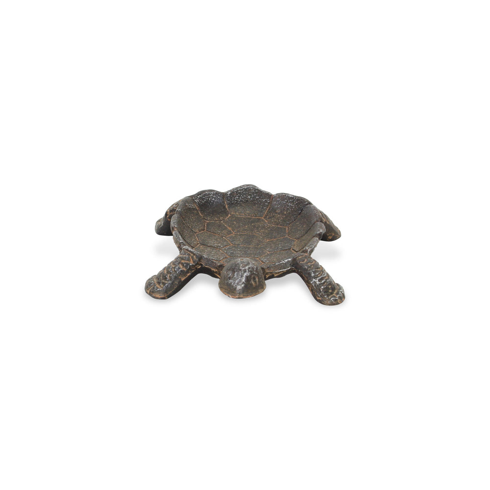 7" Black Turtle Cast Iron Vanity Tray - Homeroots - Flyclothing LLC