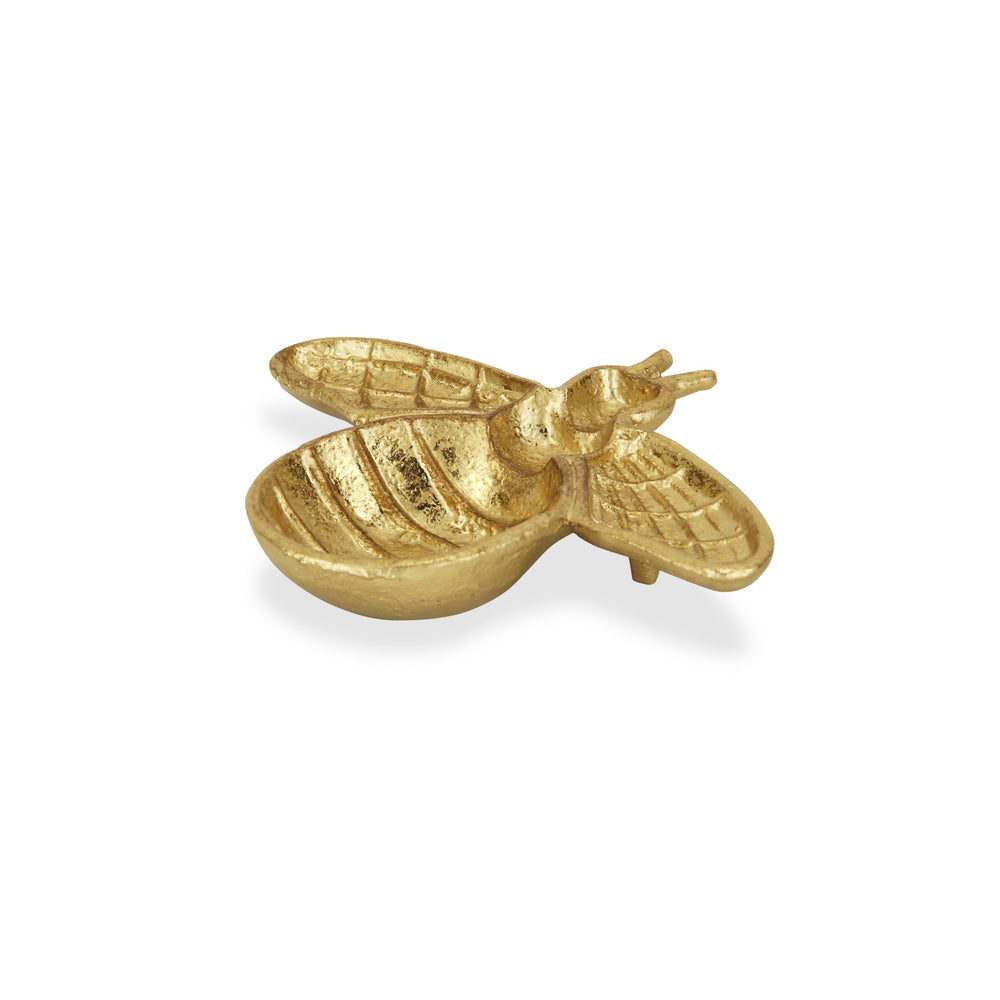 8" Gold Bumble Bee Cast Iron Vanity Tray - Homeroots - Flyclothing LLC