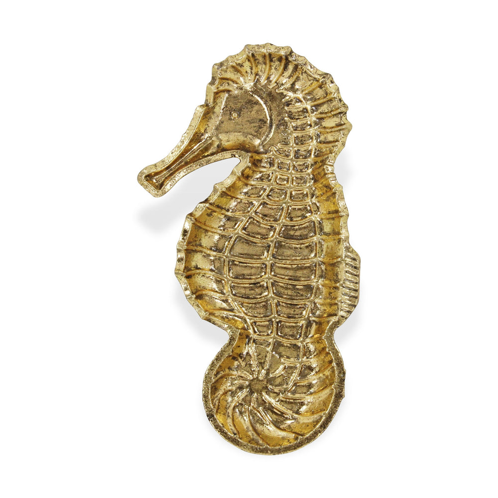 10" Gold Sea Horse Cast Iron Vanity Tray - Homeroots - Flyclothing LLC