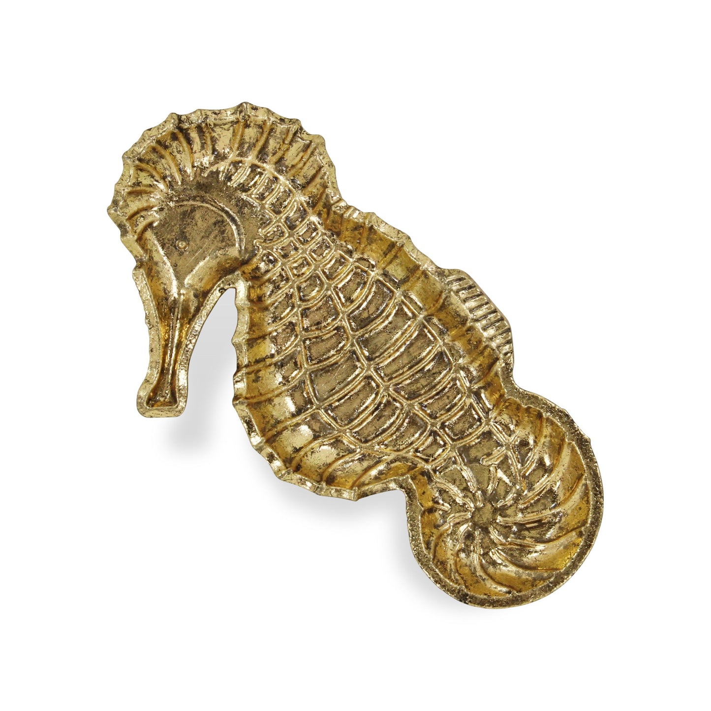 10" Gold Sea Horse Cast Iron Vanity Tray - Homeroots - Flyclothing LLC