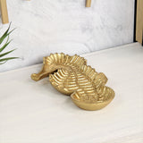 10" Gold Sea Horse Cast Iron Vanity Tray - Homeroots - Flyclothing LLC