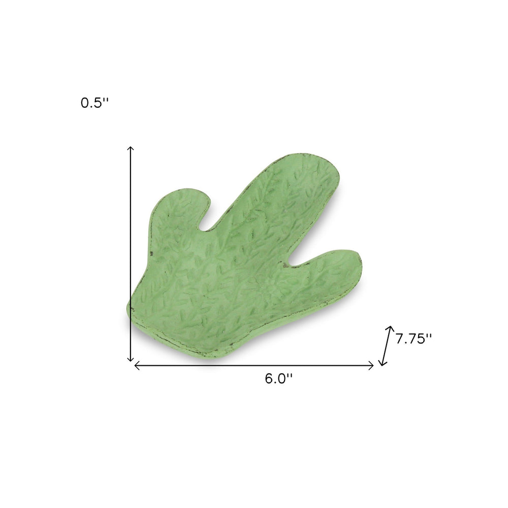 6" Green Cactus Cast Iron Vanity Tray - Homeroots - Flyclothing LLC
