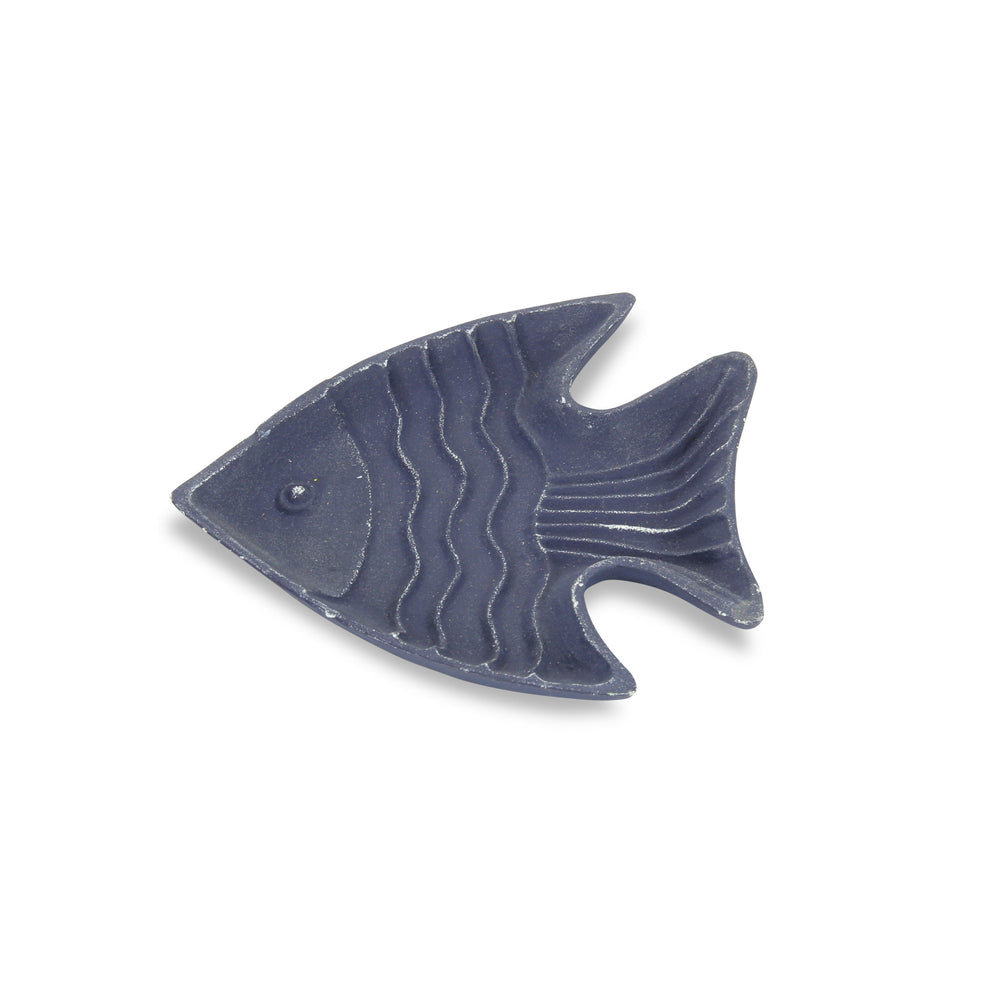 8" Blue Angel Fish Cast Iron Vanity Tray Tray - Homeroots - Flyclothing LLC