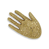 5" Gold Hamza Metal Handmade Tray - Homeroots - Flyclothing LLC
