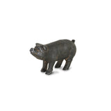 5" Black Cast Iron Pig Hand Painted Sculpture - Homeroots - Flyclothing LLC