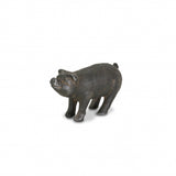 5" Black Cast Iron Pig Hand Painted Sculpture - Homeroots - Flyclothing LLC
