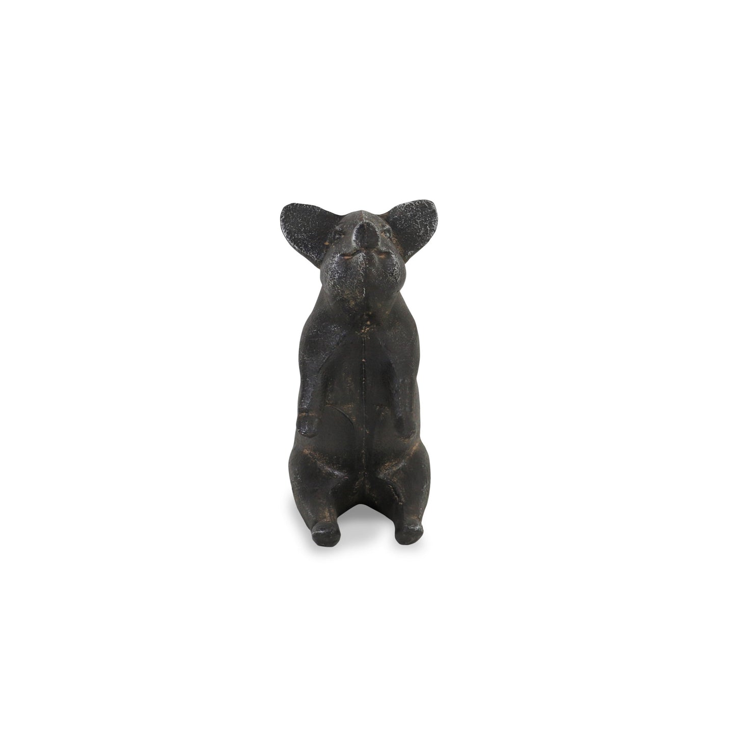 8" Black Rustic Metal Pig Figurine - Homeroots - Flyclothing LLC