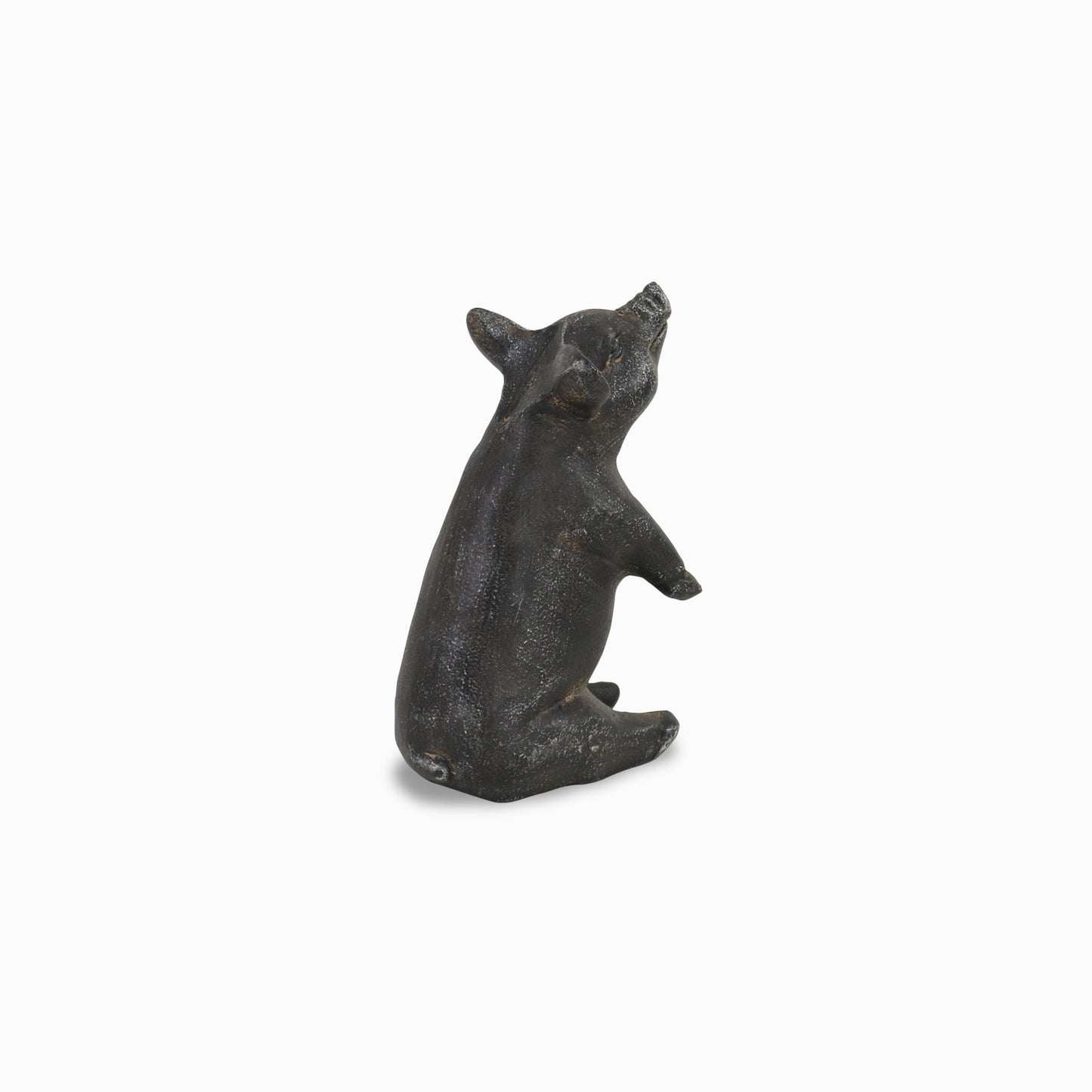 8" Black Rustic Metal Pig Figurine - Homeroots - Flyclothing LLC