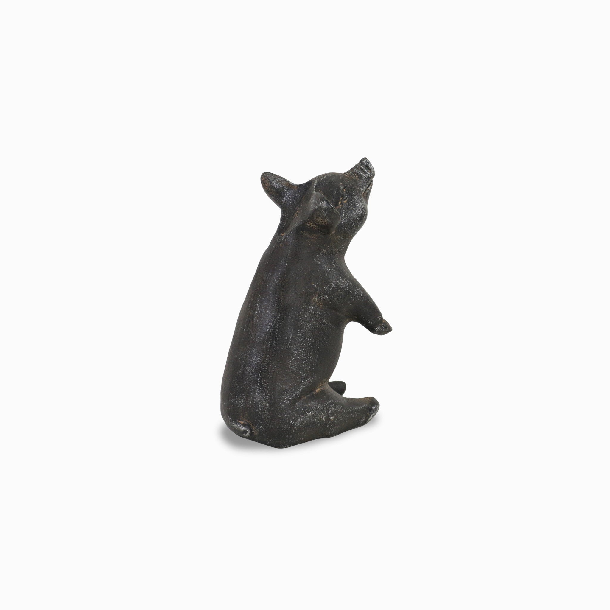 8" Black Rustic Metal Pig Figurine - Homeroots - Flyclothing LLC