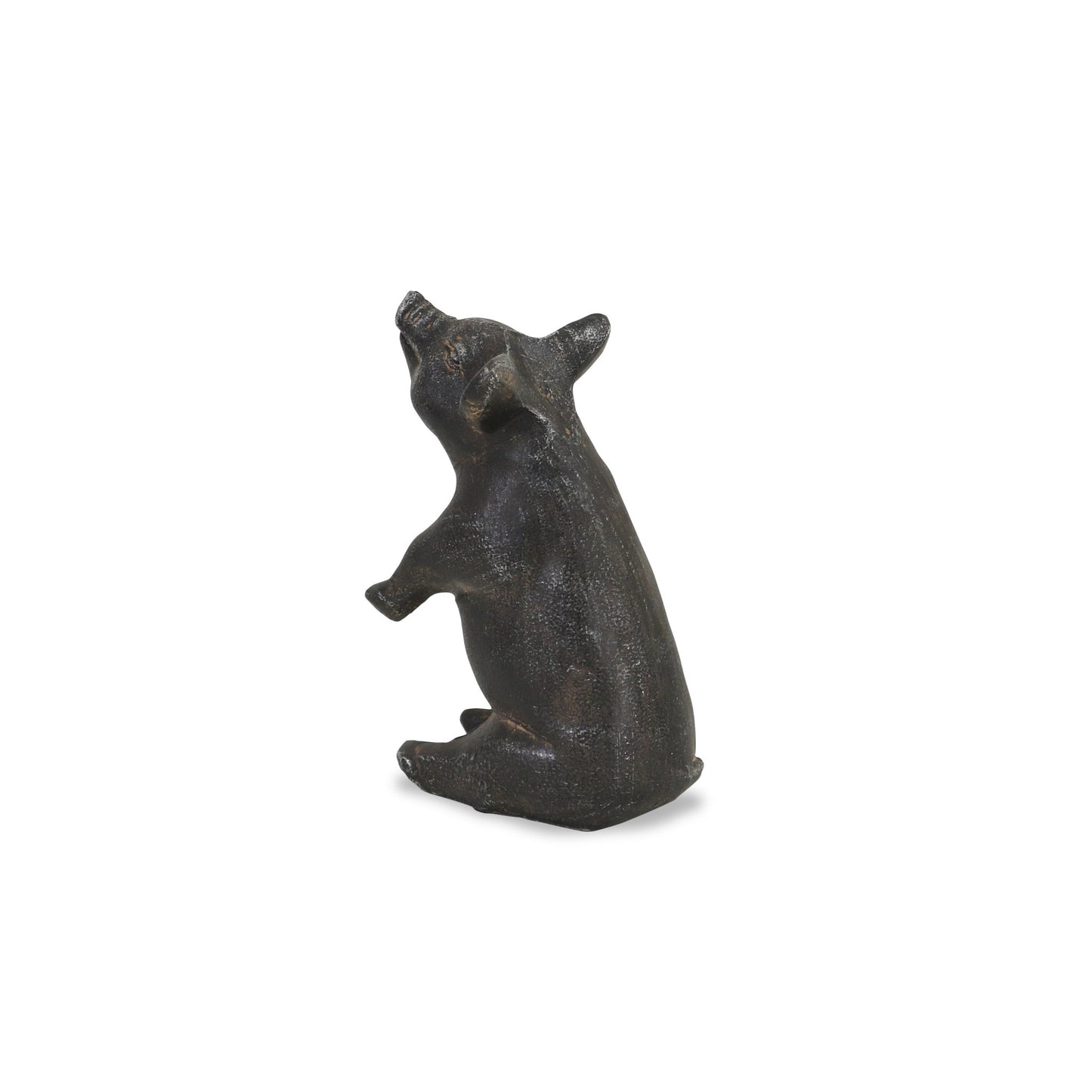 8" Black Rustic Metal Pig Figurine - Homeroots - Flyclothing LLC