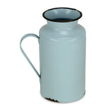 10" Blue and Black Metal Rustic Decorative Water Jug - Homeroots - Flyclothing LLC