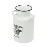 8" White and Black Rustic Cow Decorative Milk Jug - Homeroots - Flyclothing LLC