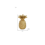 8" Gold Cast Iron Pineapple Hand Painted Sculpture - Homeroots - Flyclothing LLC
