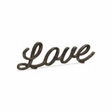3" Black Cast Iron Love Hand Painted Sculpture - Homeroots - Flyclothing LLC