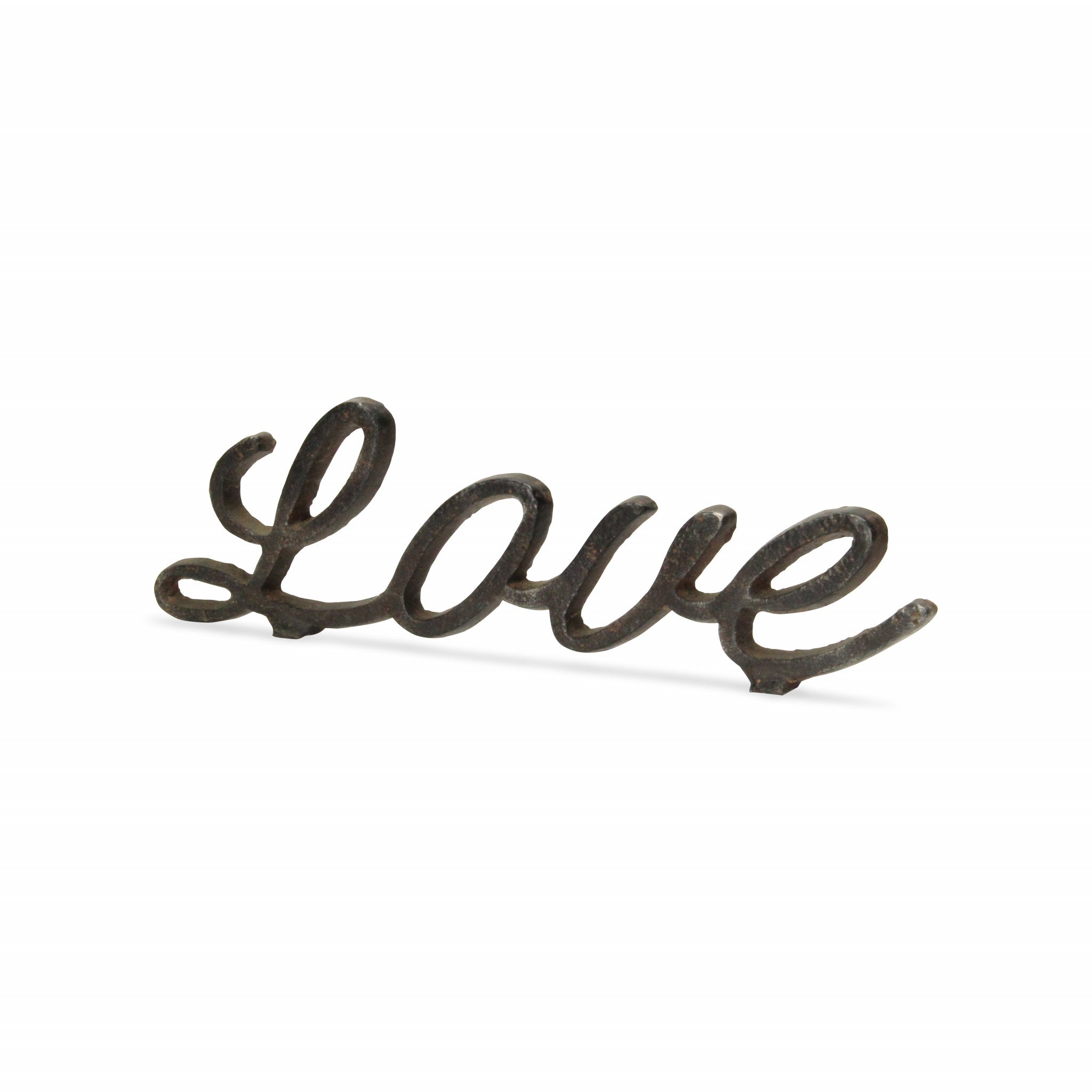3" Black Cast Iron Love Hand Painted Sculpture - Homeroots - Flyclothing LLC