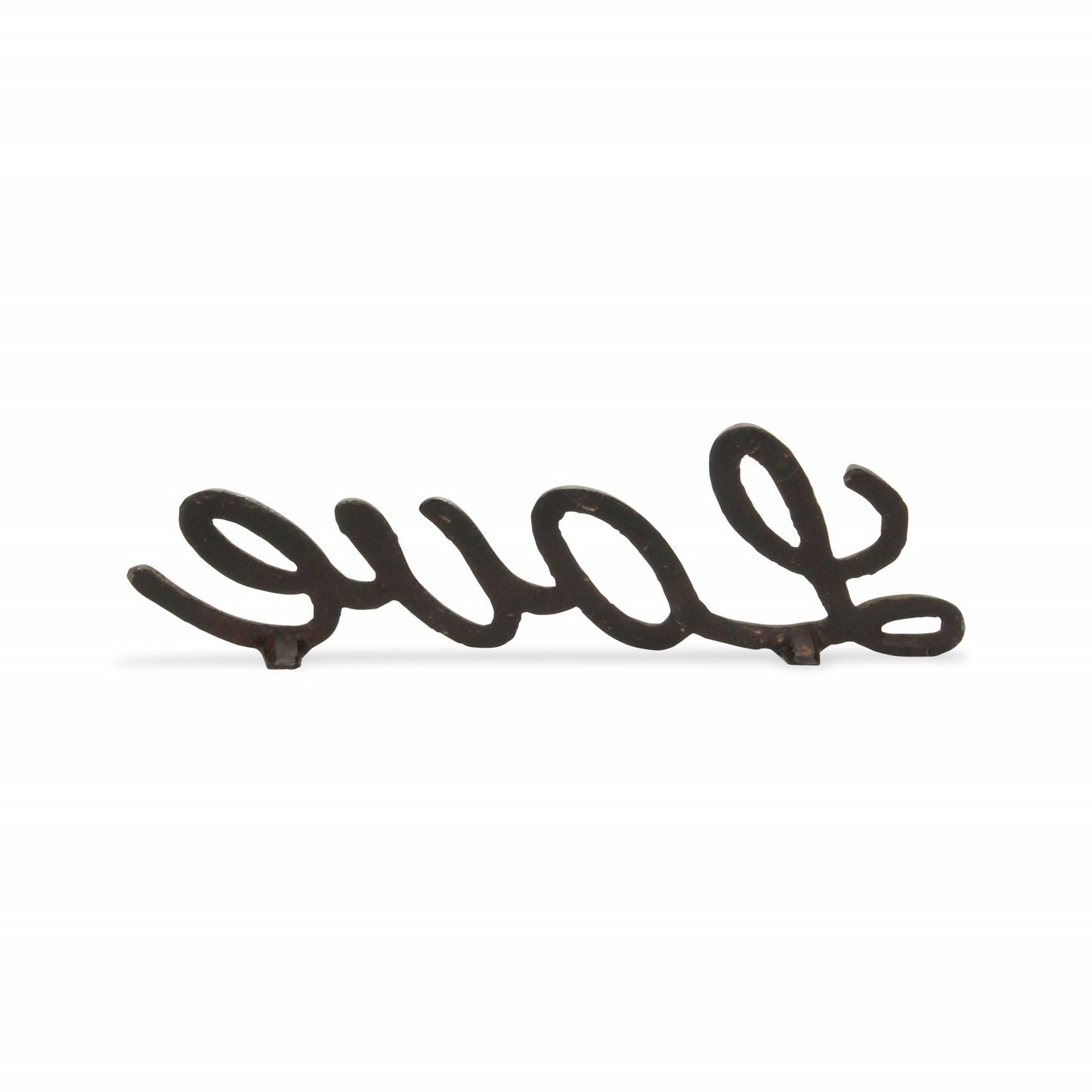 3" Black Cast Iron Love Hand Painted Sculpture - Homeroots - Flyclothing LLC