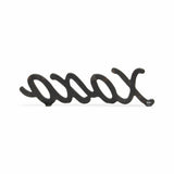 3" Black Cast Iron Hand Painted XOXO Sentiment Tabletop Sculpture - Homeroots - Flyclothing LLC