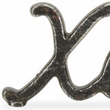 3" Black Cast Iron Hand Painted XOXO Sentiment Tabletop Sculpture - Homeroots - Flyclothing LLC