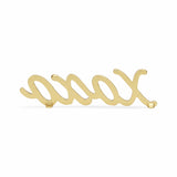3" Gold Cast Iron Hand Painted XOXO Sentiment Tabletop Sculpture - Homeroots - Flyclothing LLC