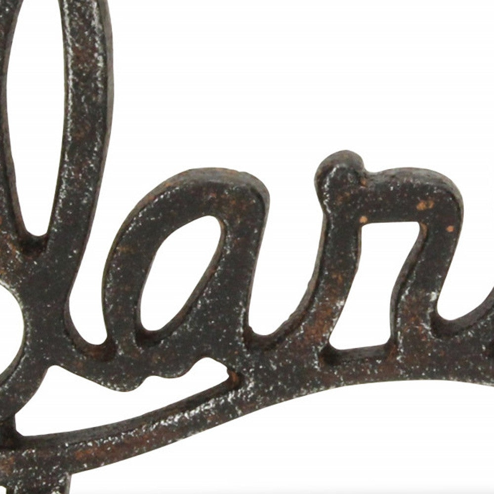 5" Black Cast Iron Hand Painted Darling Tabletop Sculpture - Homeroots - Flyclothing LLC
