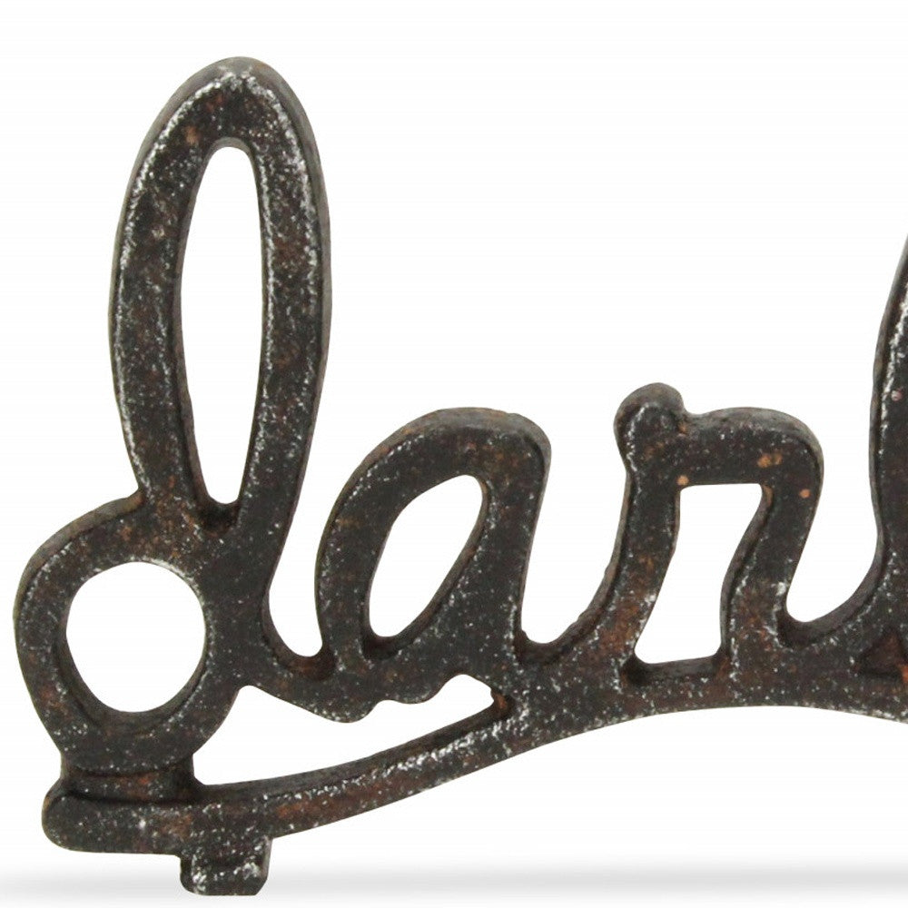 5" Black Cast Iron Hand Painted Darling Tabletop Sculpture