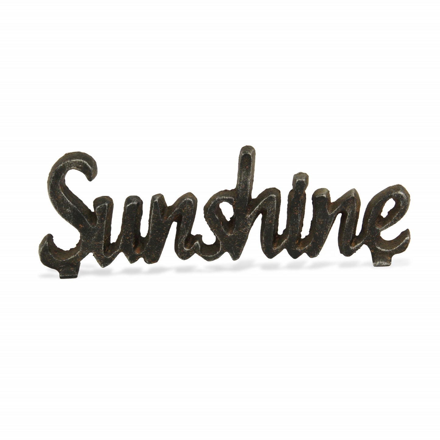3" Black Cast Iron Hand Painted Sunshine Sculpture - Homeroots - Flyclothing LLC