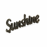 3" Black Cast Iron Hand Painted Sunshine Sculpture - Homeroots - Flyclothing LLC