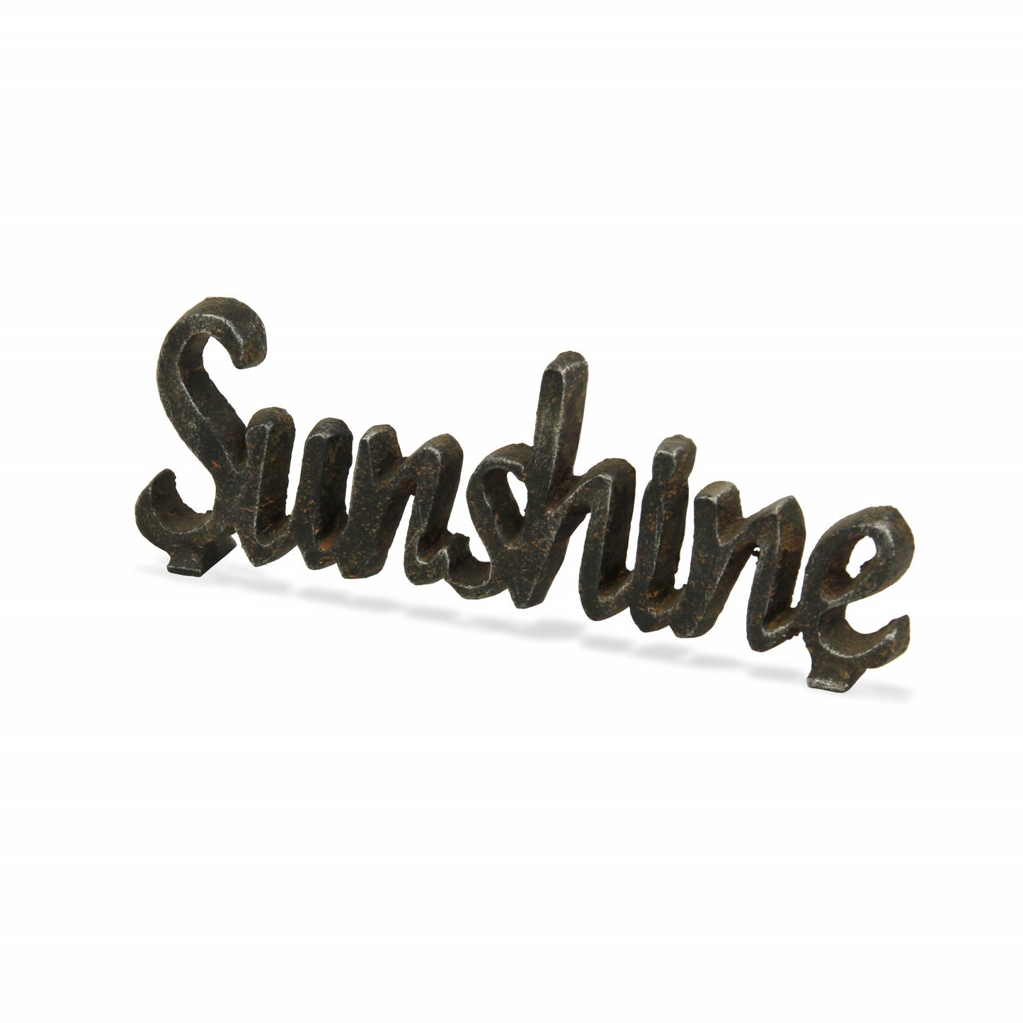 3" Black Cast Iron Hand Painted Sunshine Sculpture - Homeroots - Flyclothing LLC