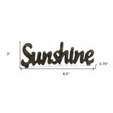 3" Black Cast Iron Hand Painted Sunshine Sculpture - Homeroots - Flyclothing LLC