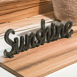 3" Black Cast Iron Hand Painted Sunshine Sculpture - Homeroots - Flyclothing LLC