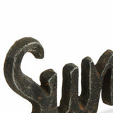 3" Black Cast Iron Hand Painted Sunshine Sculpture - Homeroots - Flyclothing LLC