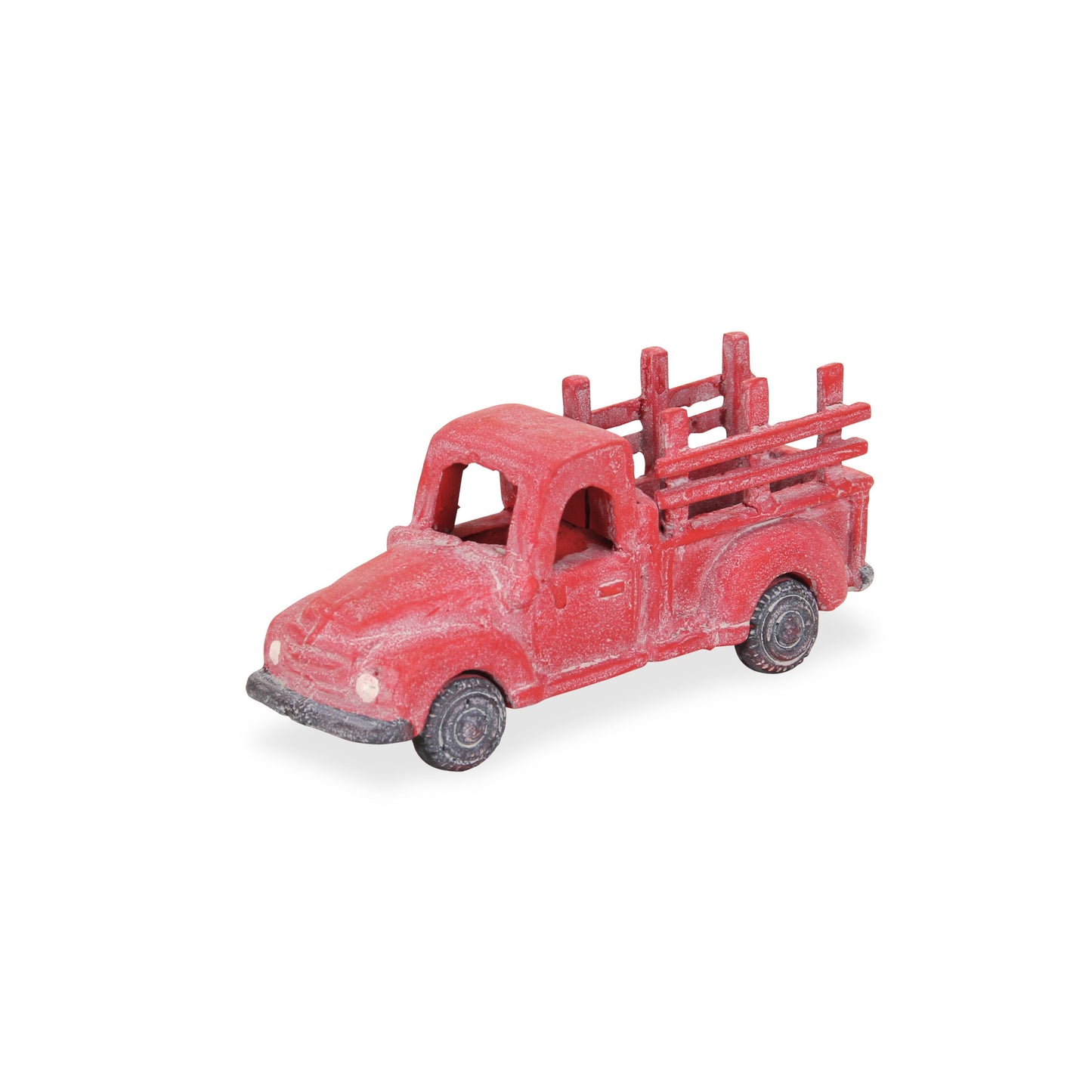 5" Red Metal Truck Hand Painted Decorative Truck - Homeroots - Flyclothing LLC