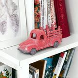 5" Red Metal Truck Hand Painted Decorative Truck - Homeroots - Flyclothing LLC
